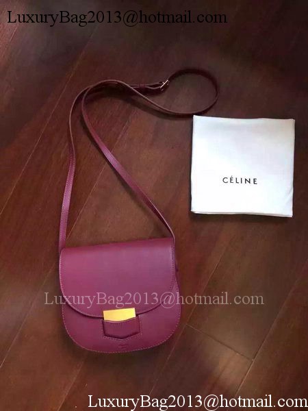 Celine Trotteur Bag Smooth Leather CTA4298 Burgundy