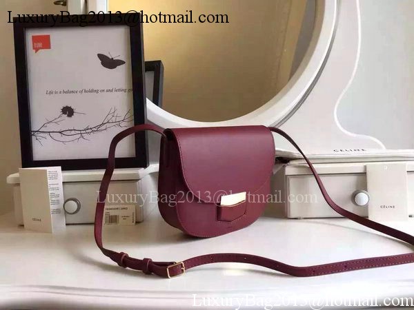 Celine Trotteur Bag Smooth Leather CTA4298 Burgundy