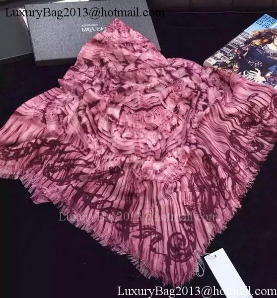 Alexander McQueen Scarf Cashmere MCQ04 Pink