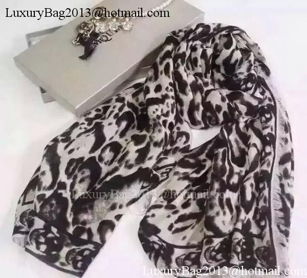 Alexander McQueen Scarf Cashmere MCQ07 Grey