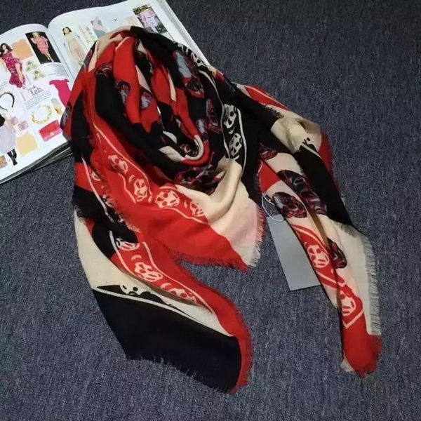 Alexander McQueen Scarf Cashmere MCQ12 Red