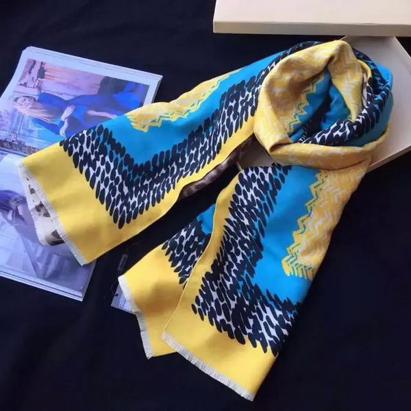 Burberry Scarves Cashmere BUR26 Yellow