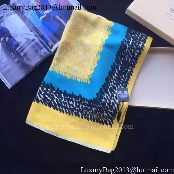 Burberry Scarves Cashmere BUR26 Yellow