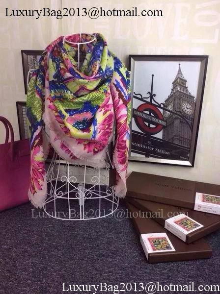 Louis Vuitton Scarf Cashmere LV105 Pink