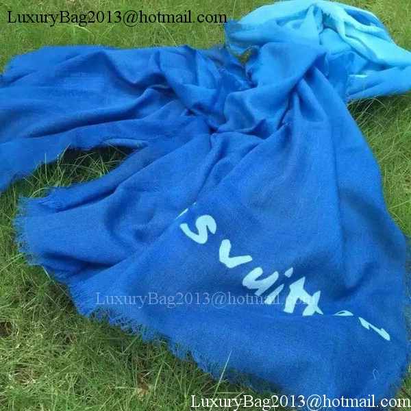 Louis Vuitton Scarf Cashmere LV109 Blue