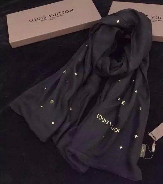 Louis Vuitton Scarf Silk LV106 Black