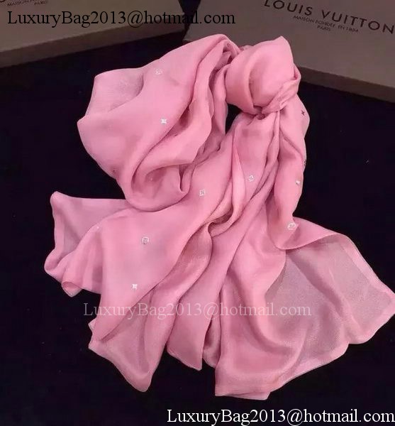 Louis Vuitton Scarf Silk LV106 Pink