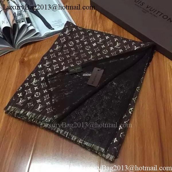 Louis Vuitton Scarf Silk LV107 Brown