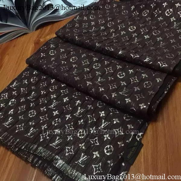 Louis Vuitton Scarf Silk LV107 Brown