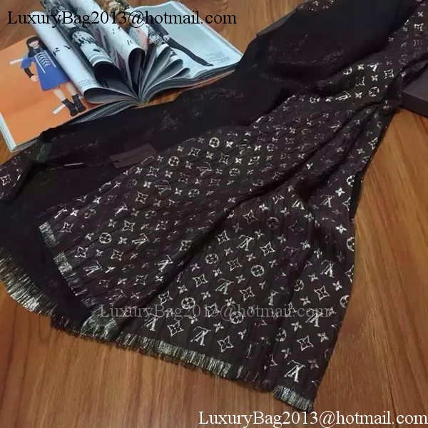 Louis Vuitton Scarf Silk LV107 Brown