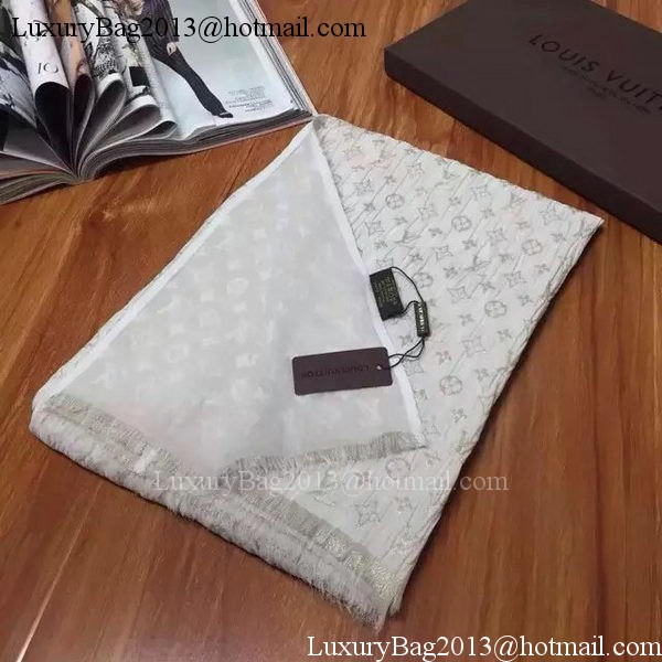 Louis Vuitton Scarf Silk LV107 OffWhite