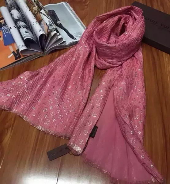 Louis Vuitton Scarf Silk LV107 Pink