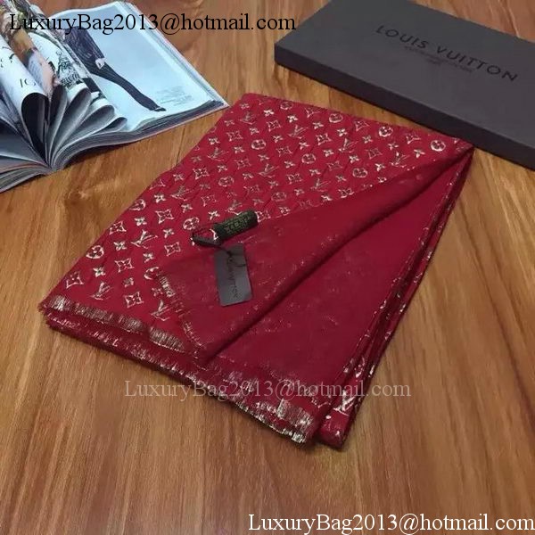 Louis Vuitton Scarf Silk LV107 Red