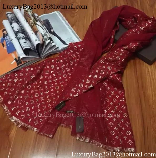 Louis Vuitton Scarf Silk LV107 Red