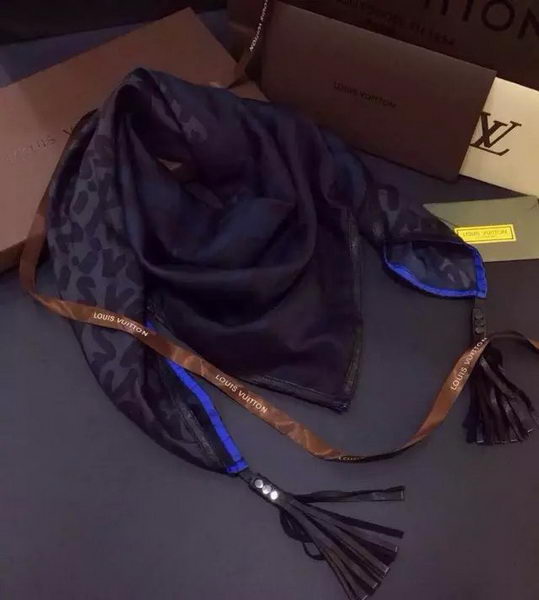 Louis Vuitton Scarf Silk LV108 Black