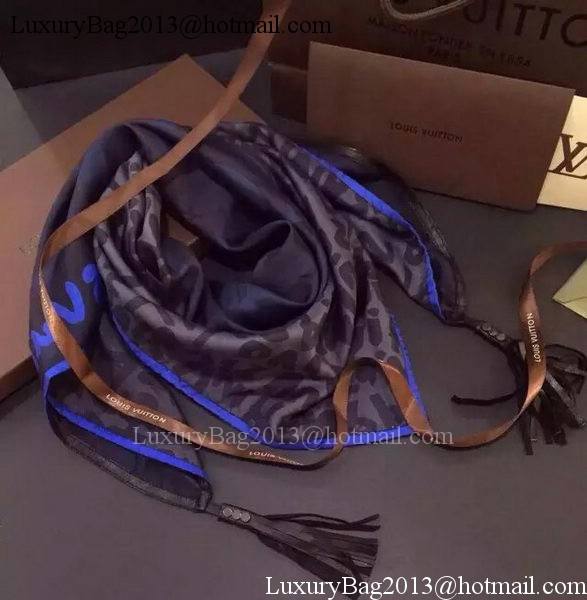 Louis Vuitton Scarf Silk LV108 Black