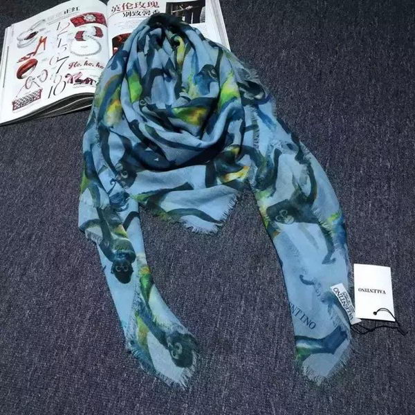 Valentino Scarf Cashmere VT06 Light Blue