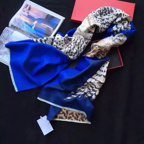 Valentino Scarf Cashmere VT12 Blue