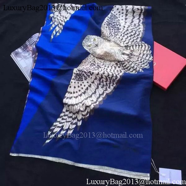 Valentino Scarf Cashmere VT12 Blue