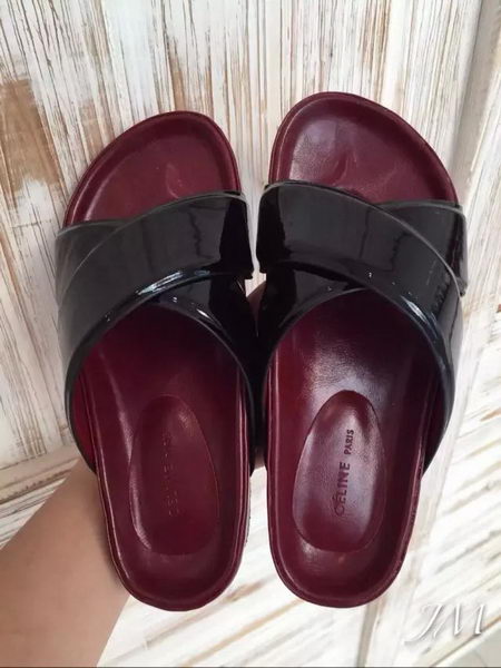 Celine Slipper Patent Leather Cline08 Black