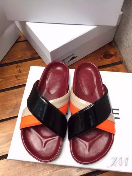 Celine Slipper Patent Leather Cline10 Orange&Black