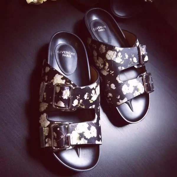 Givenchy Slipper Leather GI33 OffWhite&Black