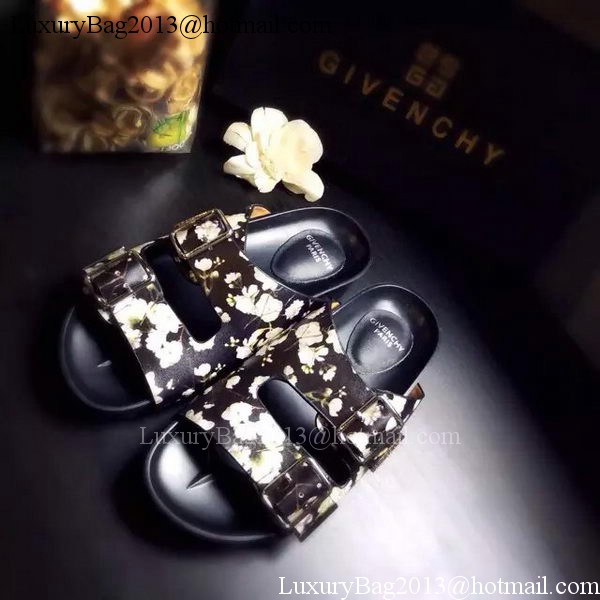 Givenchy Slipper Leather GI33 OffWhite&Black