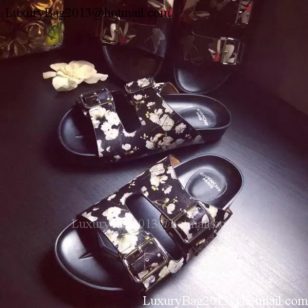 Givenchy Slipper Leather GI33 OffWhite&Black