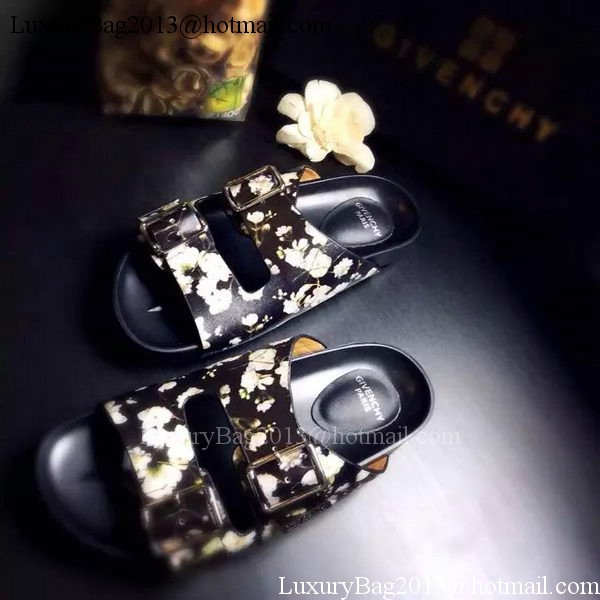 Givenchy Slipper Leather GI33 OffWhite&Black