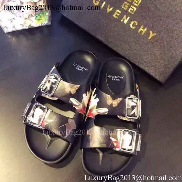 Givenchy Slipper Leather GI33 Rose&Black