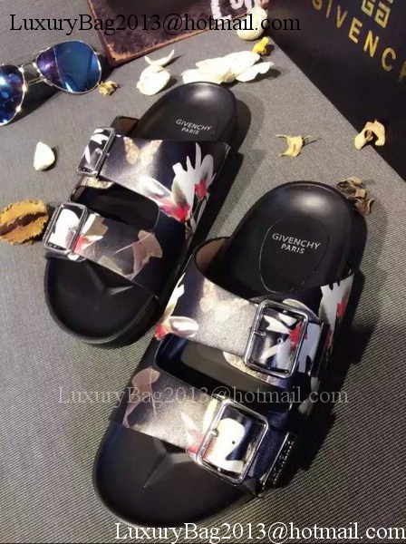 Givenchy Slipper Leather GI33 Rose&Black