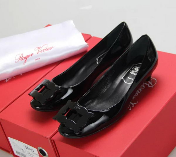 Roger Vivier Patent Leather RV283 Black