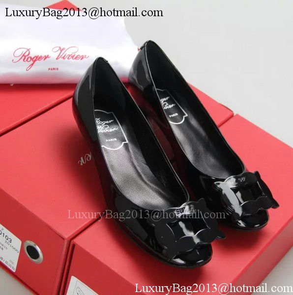 Roger Vivier Patent Leather RV283 Black