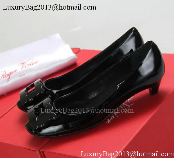 Roger Vivier Patent Leather RV283 Black