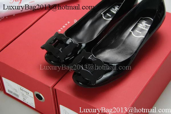 Roger Vivier Patent Leather RV283 Black