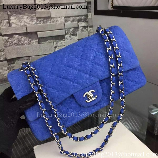 Chanel 2.55 Series Flap Bag Nubuck Cannage Pattern A1112 Blue