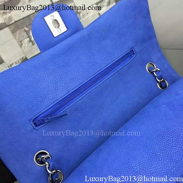 Chanel 2.55 Series Flap Bag Nubuck Cannage Pattern A1112 Blue