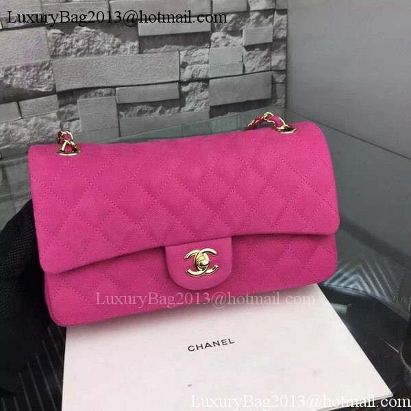 Chanel 2.55 Series Flap Bag Nubuck Cannage Pattern A1112 Rose