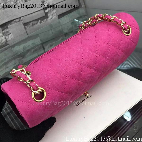 Chanel 2.55 Series Flap Bag Nubuck Cannage Pattern A1112 Rose