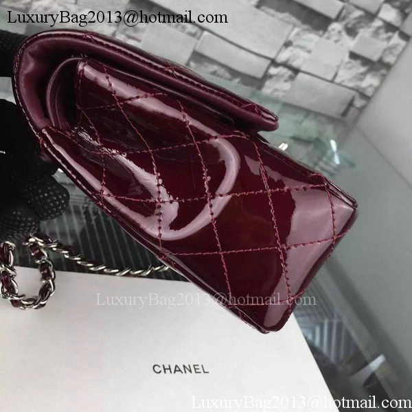 Chanel 2.55 Series Flap Bag Patent Leather A1112