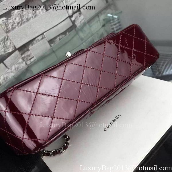 Chanel 2.55 Series Flap Bag Patent Leather A1112