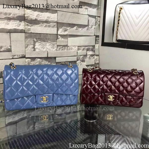 Chanel 2.55 Series Flap Bag Patent Leather A1112