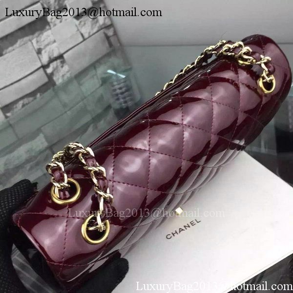 Chanel 2.55 Series Flap Bag Patent Leather A1112