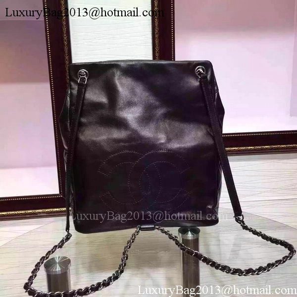 Chanel Backpack Calfskin Leather A92291 Black