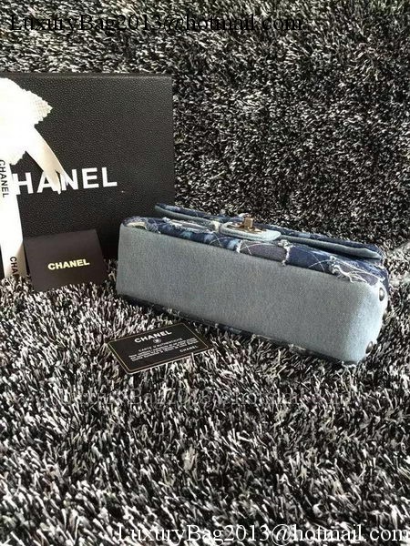 Chanel Classic Flap Bag Denim A66777 Blue