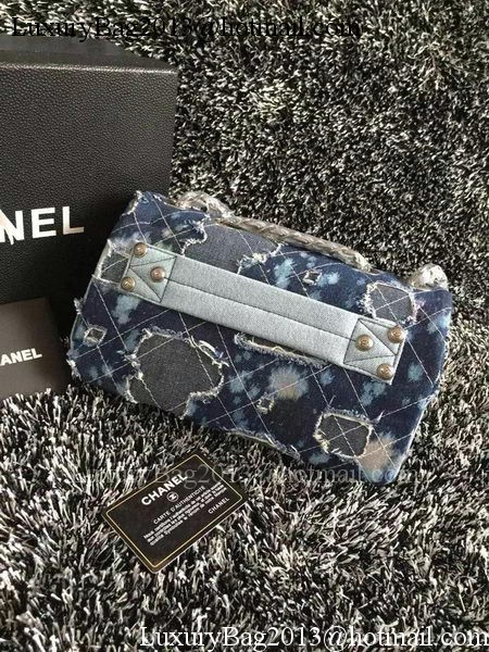 Chanel Classic Flap Bag Denim A66777 Blue