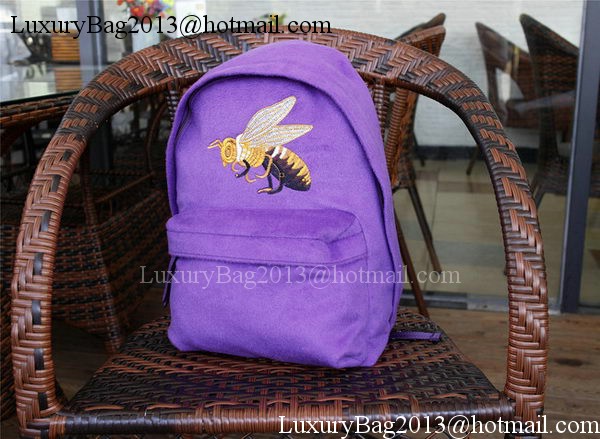 Gucci Beaded Sky Wool Backpack 400248 Violet