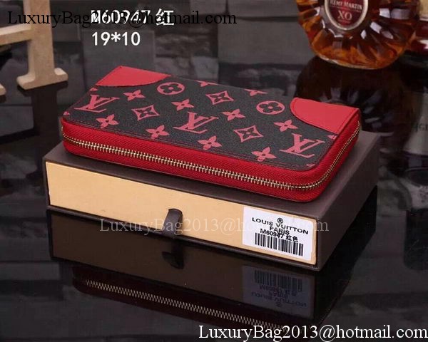 Louis Vuitton Monogram Rouge Canvas INSOLITE WALLET M60999 Red