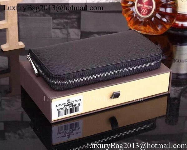 Louis Vuitton Taiga Leather Zippy Wallets M60017 Black
