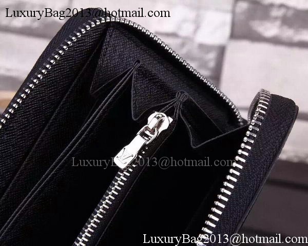 Louis Vuitton Taiga Leather Zippy Wallets M60017 Black